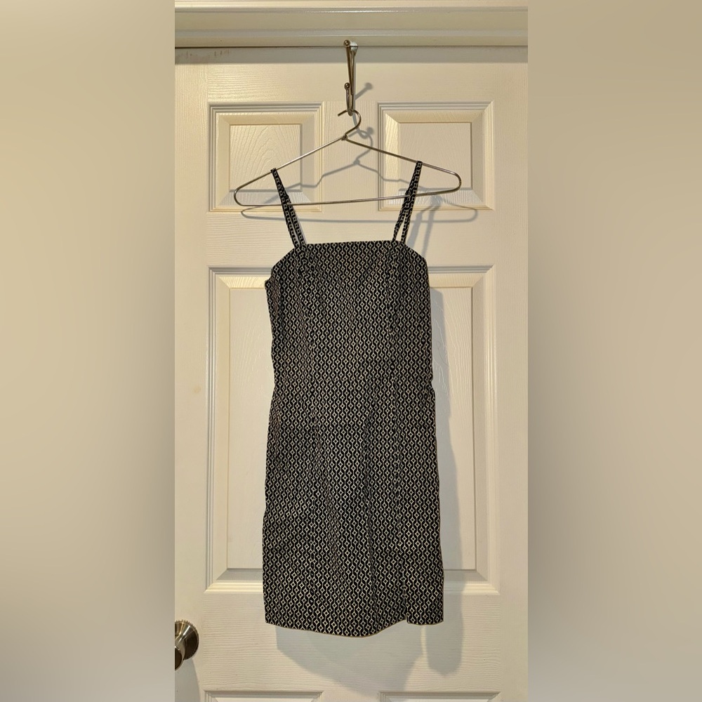 Monteau Black and White Patterned Dress